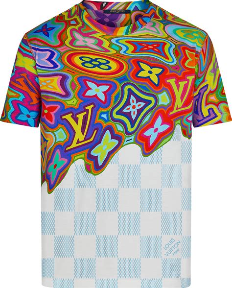 louis vuitton multicolor 'psychedelic' monogram t-shirt